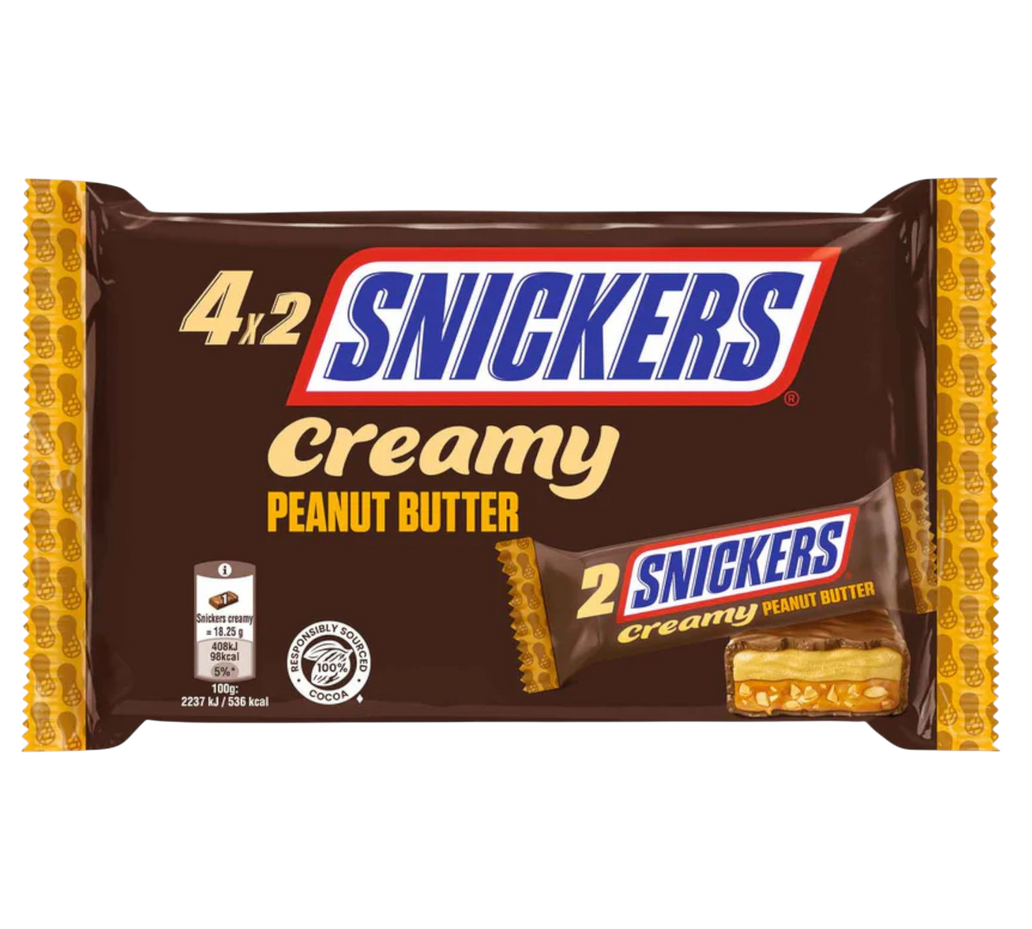 Snickers Creamy Peanut Butter 4x36,5g