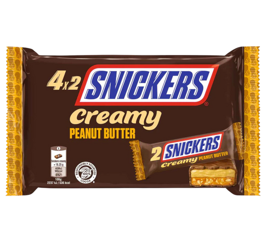Snickers Creamy Peanut Butter 4x36,5g